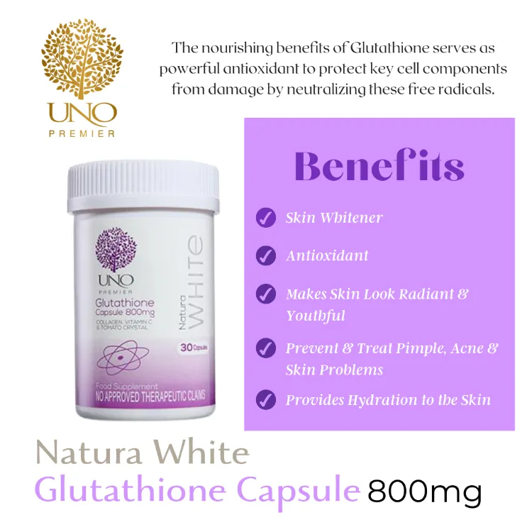 natura white glutathione capsule benefits UNO Natura White Glutathione Collagen Whitening Capsules Skin Nourishment  Better Than Nekothione Capsule by Kath