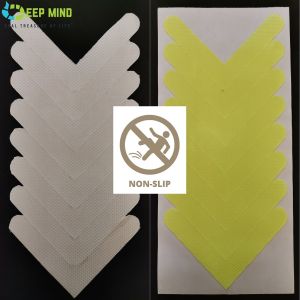 DM 10pcs Anti Slip Bath Grip Stickers Non Slip Shower Strip Door Pad Luminous Bathtub Mat PVC Waterproof Night Glow Stairs Floor Safety Tapes