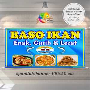 Cetak Spanduk Banner Baso Ikan