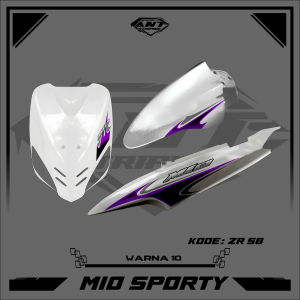 Stiker Striping Yamaha Motor Mio Sporty - Stiker Bahan Bening Transparan Semifull keren ZR 58