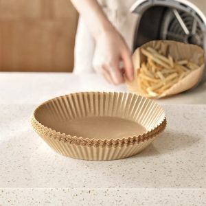 50pcs Air Fryer Disposable Paper Household Oil Absorbing Paper Silicone Oil Paper Kitchen