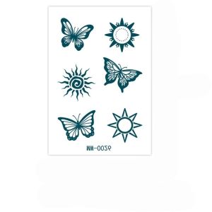 NAIRI Mehndi Stickers Waterless Henna Tattoo Stickers Lace Fake Tattoo Legs Arm Henna Tattoo Decals Creative Waterproof Body Art Sticker Women/Lady