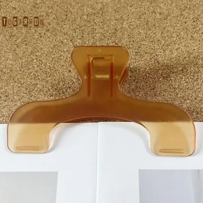 Togarhow 1PC Simple Frosted Transparent Book Clip Page Holder for Reading Practical Memo Note Clip Kawaii Desk Accessories