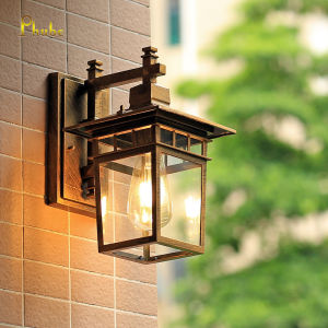 Phube Lighting Outdoor Wall Lights Sensor Exterior Light Fixtures Wall Mount Porch Lights Black Wall Lantern Wall Lamp Waterproof Wall Sconce Outside Lighting for Garage Front Door