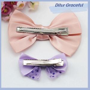 Ditur 50pcs kim loại cá sấu tóc Clip Bow teethed barrette Cá Sấu kẹp DIY Clip