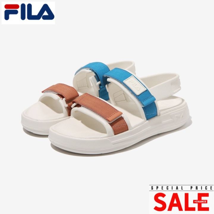 Fila best sale sandals blue