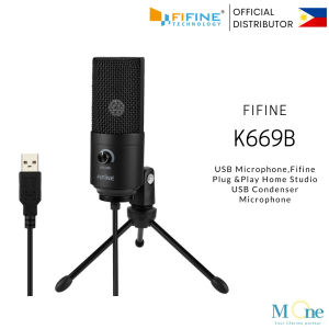 Fifine K669B USB Metal Cardioid Condenser Microphone for MAC or Windows Studio Recording ASMR Vlog Gaming Podcast