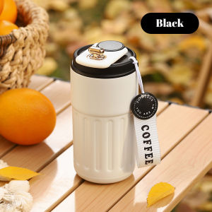 450ML Stainless Steel Coffee Cup Digital Display Travel Thermal Leak-Proof Thermos Bottle Mug Vacuum Flask Insulated Cups Cups Mugs & Saucers