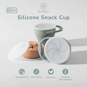 BenBen Premium Silicone Baby Snack Cup Tempat Snack Bayi