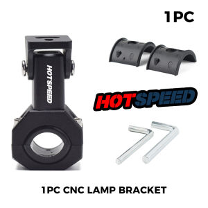 HOTSPEED CNC Motorcycle Mini Driving Light Bracket Led Light Mount Clamp Headlight Alloy Holder