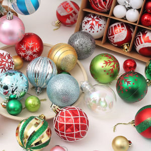 Colored Ball Sequins Christmas Ball Colorful Hanging Placement Variety Exquisite Matching Coordination