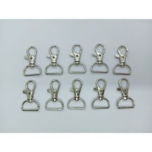 10pcs G-Hook / Swivel Lock Clasps for Key Rings Crafting Sewing Ordinary Hook