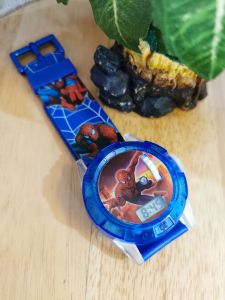 Spiderman Projector watch music light jam budak projection lampu muzik
