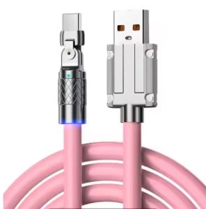 AUTHENTIC QUALITY Charging Cable 120W 6A USB3: 0-5Gbps 1.2m USB-C to USB-C Liquid Silicone Super Fast Charging For iPhone