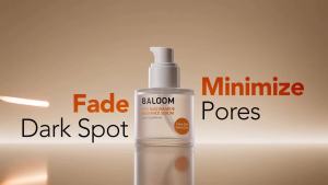 BALOOM 10% Niacinamide Serum for Face with Glutathione & Beta-Glucan - Korean Skin Care Dark Spot Remover & Brightening Serum for Uneven Tone Discoloration Pores & Glass Skin Glow 1.69 fl oz