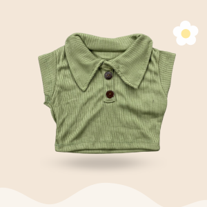 1-2TH BETHARI KAOS ANAK PEREMPUAN RIB KNIT CROP TOP KIDS