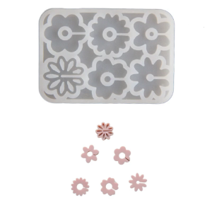 Markers Molds Flower Shape Glass Markers Silicone Molds Wine Markers Molds Craft Supplies