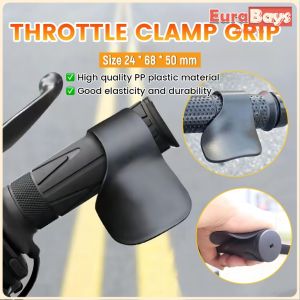 E.B.【Ready in Stock】 Motorcycle Throttle Grip Booster Handle Plastic Clip Grips Clamp 1Pc