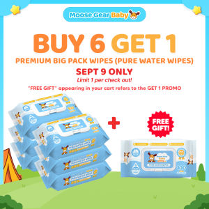 Moose Gear Baby Premium Pure Water Wipes 600s 6PACKS Hypoallergenic Extra thick & Soft