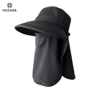 HOZADA หมวกหมวกไต่เขาหมวกเบสบอลแห้งเร็วสำหรับหมวกกลางแจ้งฤดูร้อนฝาปิดระบายอากาศได้ใส่สบายหมวกป้องกันแสงแดดใช้ได้ทั้งชายและหญิงหมวกปีนเขาหมวกบังแดด