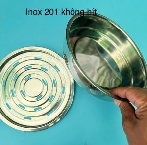 Úp ly tròn 2 ngăn D&H- PHÚC HƯNG PHÁT SG size 2224262830cm inox không hít loại tốt.