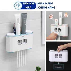 Kệ Nhả Kem Đánh Răng Cao cấp ECOCO (kiêm đựng bàn chải) - Sang trọng Tiện dụng