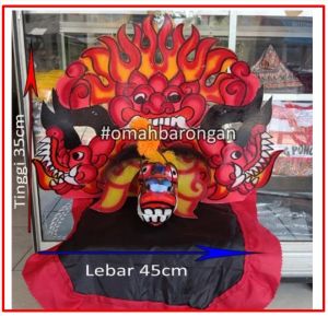 Barongan Caplokan Anak Spon Jumbo Asli Jumantoro Topeng Barongsai Pecut Bopo Entul COD Gratis