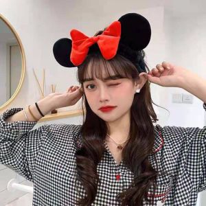 HEALMEYOU Dễ thương Đạo cụ chụp ảnh Mũ nón Khăn xếp tắm  Ears  nạ khăn xếp Mỹ phẩm Băng đô hình chuột   Hairband Mũ Donald buộc tóc