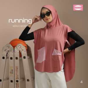 Jilbab Instan Bergo Sporty Running Ori Sayra