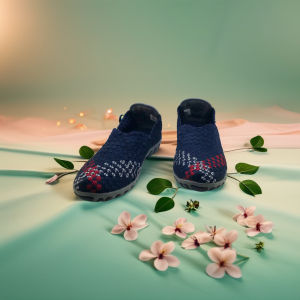 Bernice 146 Sepatu Flat Shoes wanita rajut knit anyaman woman casual woven footwear