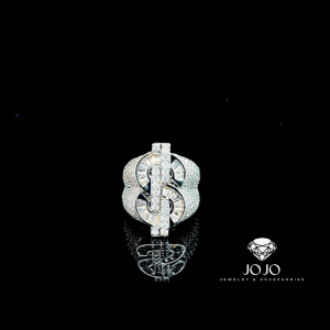 N973 Nhẫn nam kiểu $ đính đá CZ cao cấp sáng lấp lánh JOJO