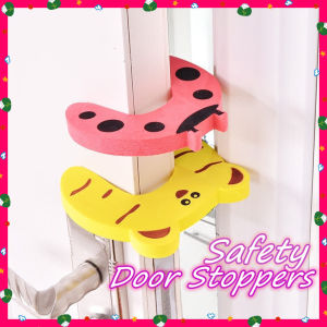 Safety Door Stopper Child Proofing Finger Guard Cute Animal Cartoon Children Baby Secure Protection Foam Blocking Clip