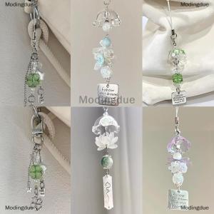 [COD] Modingdue Transparent Keychain Cute Wind Chime Pendant Keyring Mobile Phone Lanyard Kawaii Bag Decorative Accessories Home Decorations