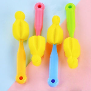 POTIKA แปรงล้างจุกนม ที่ล้างขวดนม ที่ล้างจุกนม ฟองน้ำล้างจุกนม ฟองน้ำล้างจุกนมใช้ได้ทั้งจุกนมคอกว้างและจุกนมคอแคบ