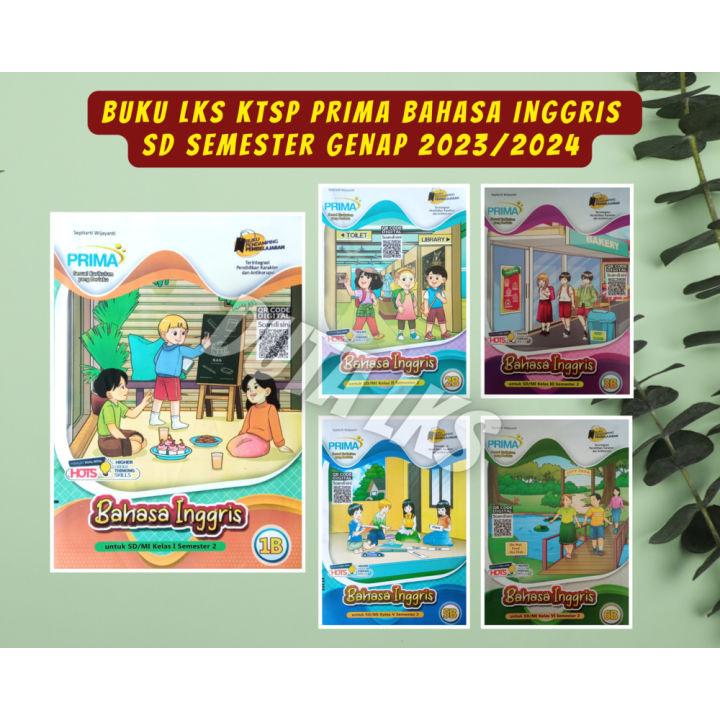 Buku LKS Bahasa Inggris PRIMA SD Kelas 1 2 3 4 5 6 - K13 Semester Genap ...