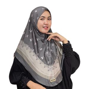 Jilbab Instan Bergo Motif Pitaloka Hijab Non Pet Daily Printing Sublim Bahan Jersey Premium SDH