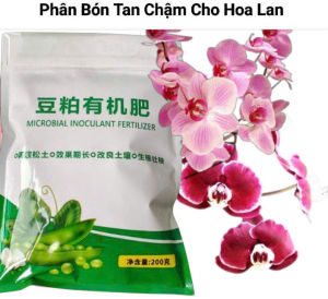 Phân Bón Hoa Lan Tan Chậm – Dinh Dưỡng Cao Giúp Lan Khoẻ Hoa Bền Màu - Phân Bón Hữu Cơ Đậu Nành Lên Men 200gr