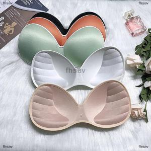 [COD] fhsav Hemming Push Up Swimsuit Pad Insert Chest Padded Bikini Padded Bra Enhancer Sponge Padded Body-fitted Colorful Soft Comfort Bra Pad