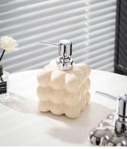 Botol Sabun Cair Keramik Glossy Ceramic Press Bottle Soap Dispenser Shower Bottle