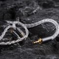 IcyMoon IEM Cable, 16 Core OCC+Silver Plated OFC Upgrade Cable,SPC in Ear Monitor Cable, Earphones Cables with 3.5/4.4mm Plug for ZS10 PRO 2 AS10 PRO ZSN PRO X EM6L (3.5mm with 0.78 2Pin). 
