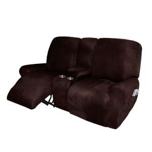 ผ้าคลุมโซฟาปรับขา มีที่วางแก้ว พร้อมส่ง2ที่นั่ง