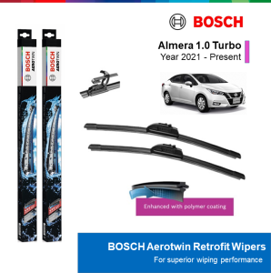 BỘ GẠT MƯA BOSCH AEROTWIN 26" & 14": NISSAN ALMERA ĐỜI XE 2021 ĐẾN NAY