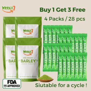 Buy1Get3 | Barley Grass Powder Original Drink Pure and Organic Promote Digestion Good Health FDA
