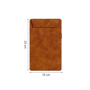 MELODI 1pc Suede Menu Wine Holder PU Leather with Pen Insert ic Clipboard Durable A4/A5/A6/A7/B5 Document Clip School Office