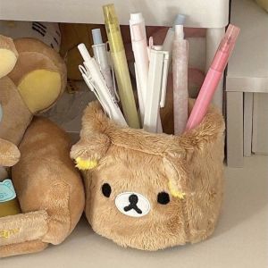 Hoạt Hình Dễ Thương Rilakkuma Sang Trọng Bút Văn Phòng Bàn Học Bàn Đa Chức Năng Lưu Trữ Trang Trí