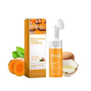 Hoygi Turmeric Facial Cleanser Deep Cleansing Facial Skin Fading Acne Marks Acne Marks Moisturizing Whitening Skin Beauty