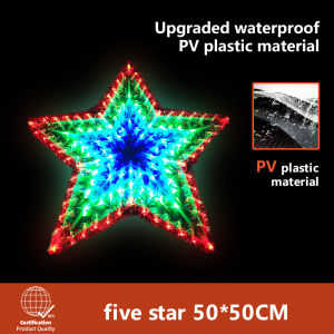 Christmas Parol Lantern LED Outdoor Waterproof Dancing Decoration Seasonal Festive Atmosphere Outdoor Christmas Parol with Lights LED Santa Claus Peacock Light Love Sun Light Christmas Tree Decoration Led Light Lantern Flower Design Lantern Lights