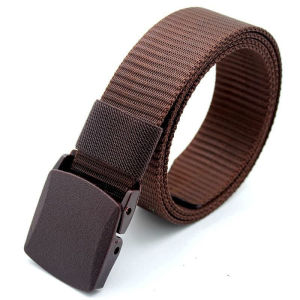 Ikat Pinggang Pria Gesper Nylon Canvas Tactical Military Belt Sabuk Pria Anti Metal Detector