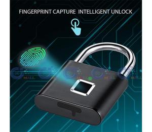 AMAZON Fingerprint Lock TOWODE Smart Padlock 360 Fingerprint Recognize Security Thumbprint Door Padlocks