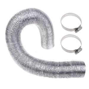 Flexible Ducting Hose Dryer Vent Hose Air Duct with 2 Screw Clamps Duct Hose Fire-proof High-temperature Resistant
